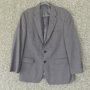 Ralph Lauren RRL Sport Coat Men 42R Blue Houndstooth Wool Double Vented Dillards